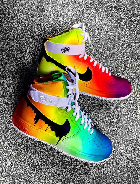 rainbow nikes sneakers